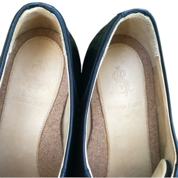 The Office of Angela Scott Mr. Evans Wingtip Oxford Shoe Loafer Black size 40 - Picture 9 of 12